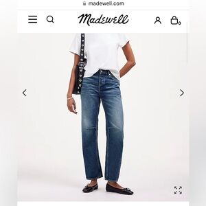 Madewell darted barrel Jean 28